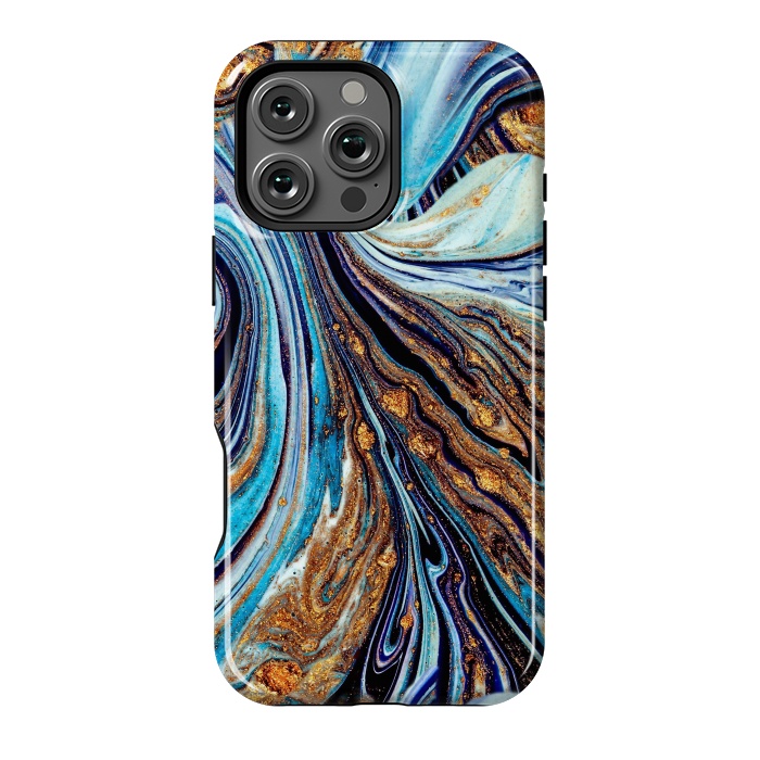 iPhone 16 Pro Max StrongFit Persian Blue Seamless Pattern by ArtsCase