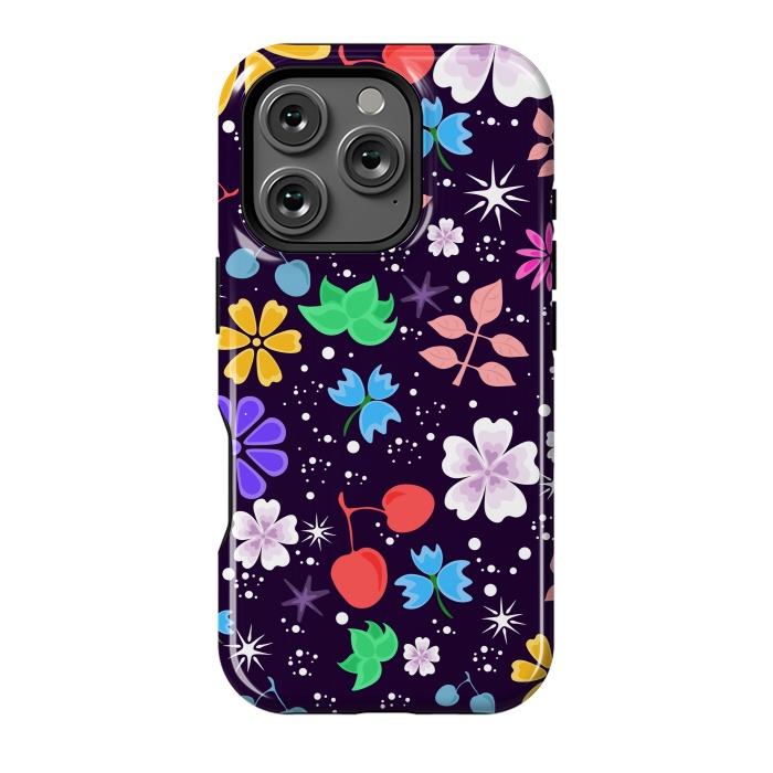 iPhone 16 Pro StrongFit Flowers with Purple Tones XXX  by ArtsCase