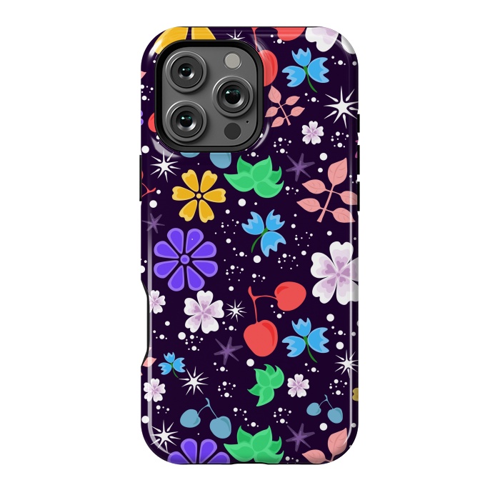 iPhone 16 Pro Max StrongFit Flowers with Purple Tones XXX  by ArtsCase