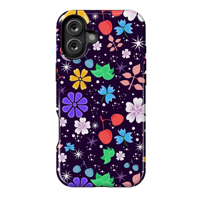 iPhone 16 Plus StrongFit Flowers with Purple Tones XXX  by ArtsCase