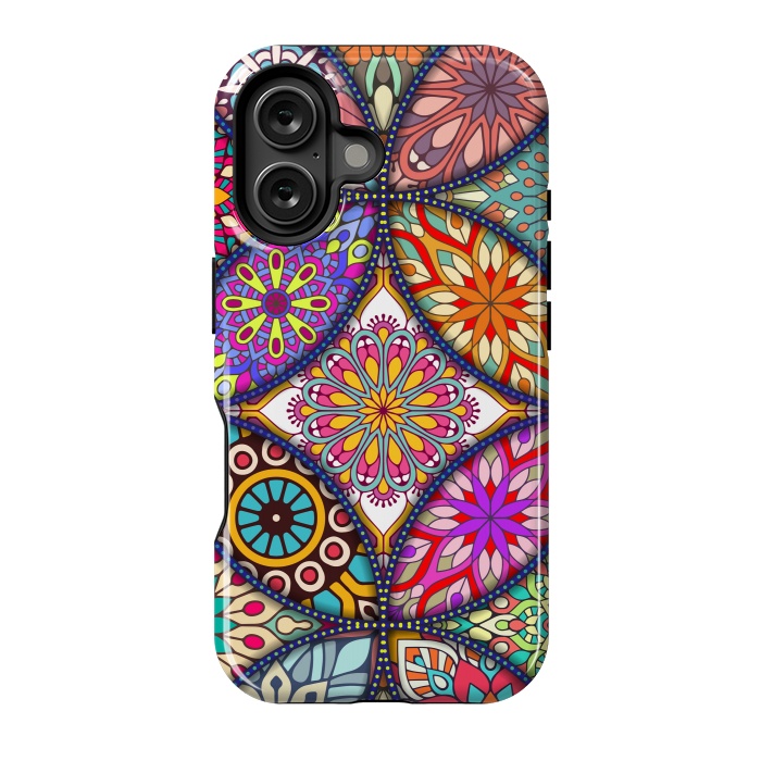 iPhone 16 StrongFit Mandala pattern with bright colors 12 by ArtsCase