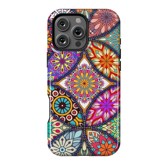 iPhone 16 Pro Max StrongFit Mandala pattern with bright colors 12 by ArtsCase