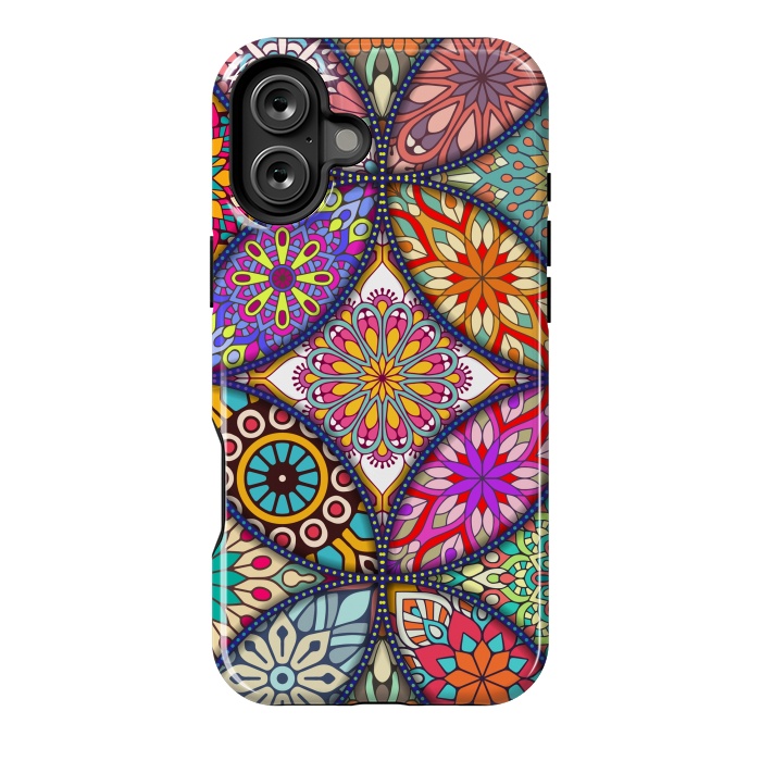 iPhone 16 Plus StrongFit Mandala pattern with bright colors 12 by ArtsCase