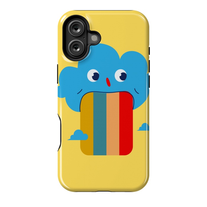 iPhone 16 Plus StrongFit rainbow cloud colours by MALLIKA