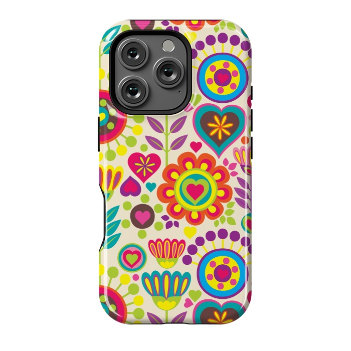 iPhone 16 Pro StrongFit Sweet Pink Flowers 789 by ArtsCase