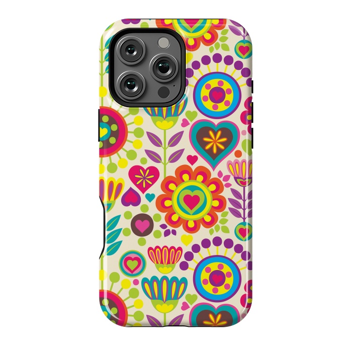 iPhone 16 Pro Max StrongFit Sweet Pink Flowers 789 by ArtsCase