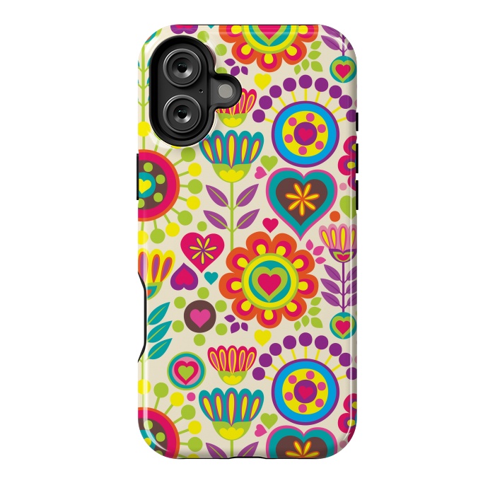 iPhone 16 Plus StrongFit Sweet Pink Flowers 789 by ArtsCase