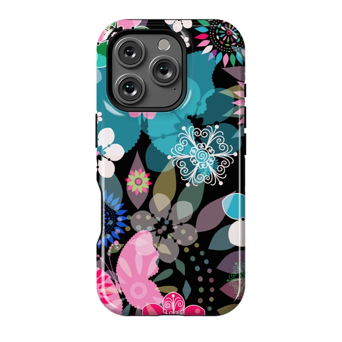 iPhone 16 Pro StrongFit Seamless Patterns with Flowers XII by ArtsCase