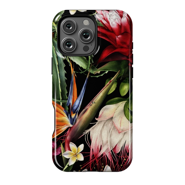 iPhone 16 Pro Max StrongFit Tropical Design Flowers 000 by ArtsCase