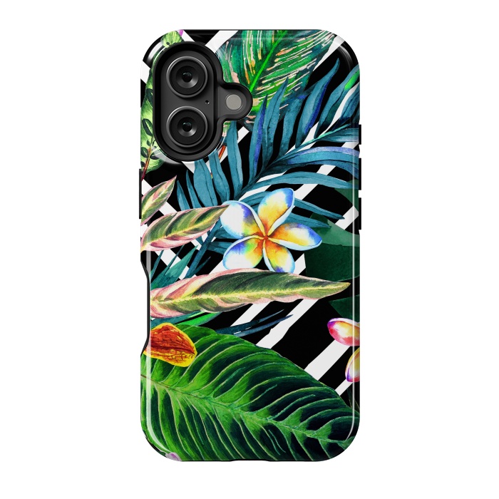 iPhone 16 StrongFit Tropical Design Flowers by ArtsCase