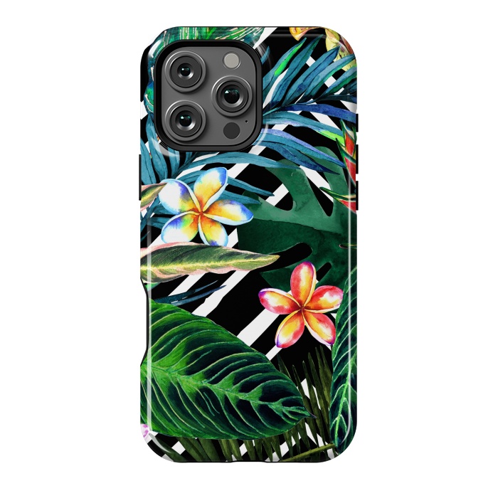 iPhone 16 Pro Max StrongFit Tropical Design Flowers by ArtsCase