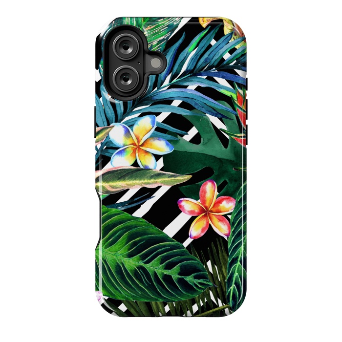 iPhone 16 Plus StrongFit Tropical Design Flowers by ArtsCase