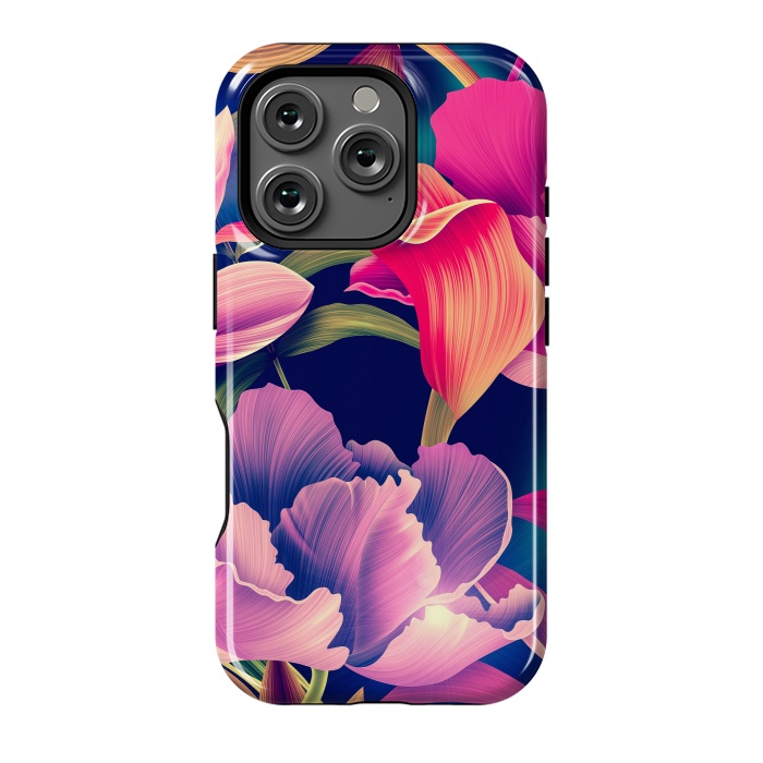 iPhone 16 Pro StrongFit Tropical Flowers XVII by ArtsCase