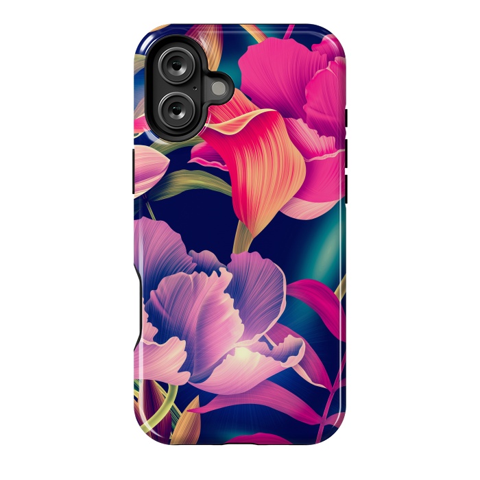 iPhone 16 Plus StrongFit Tropical Flowers XVII by ArtsCase