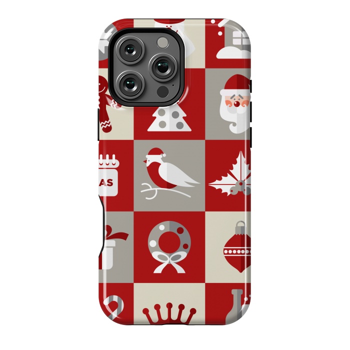 iPhone 16 Pro Max StrongFit Christmas Design Icons by ArtsCase