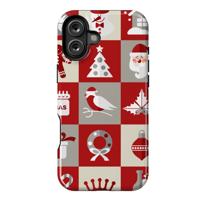 iPhone 16 Plus StrongFit Christmas Design Icons by ArtsCase