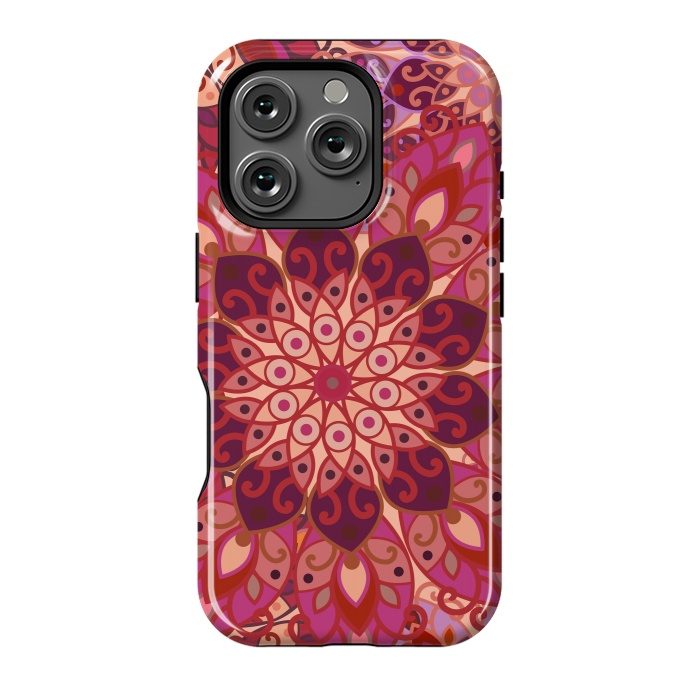 iPhone 16 Pro StrongFit Colorful Mandala Pattern II by ArtsCase