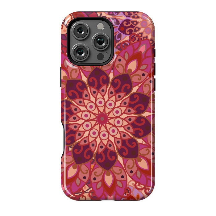 iPhone 16 Pro Max StrongFit Colorful Mandala Pattern II by ArtsCase