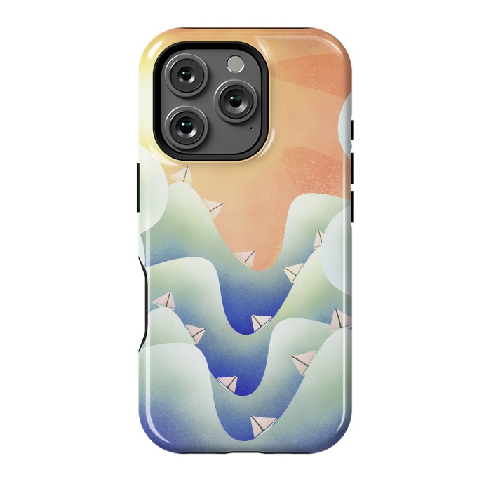 iPhone 16 Pro StrongFit Deep ocean blue sailing by Steve Wade (Swade)