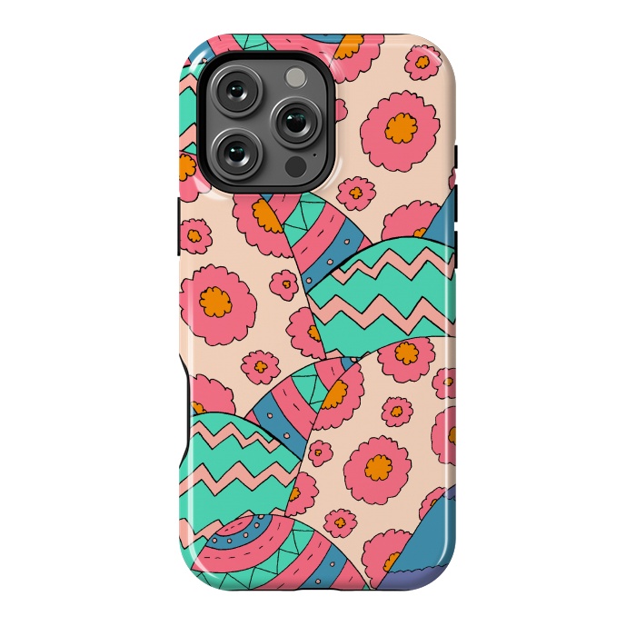 iPhone 16 Pro Max StrongFit Flower pattern hills by Steve Wade (Swade)