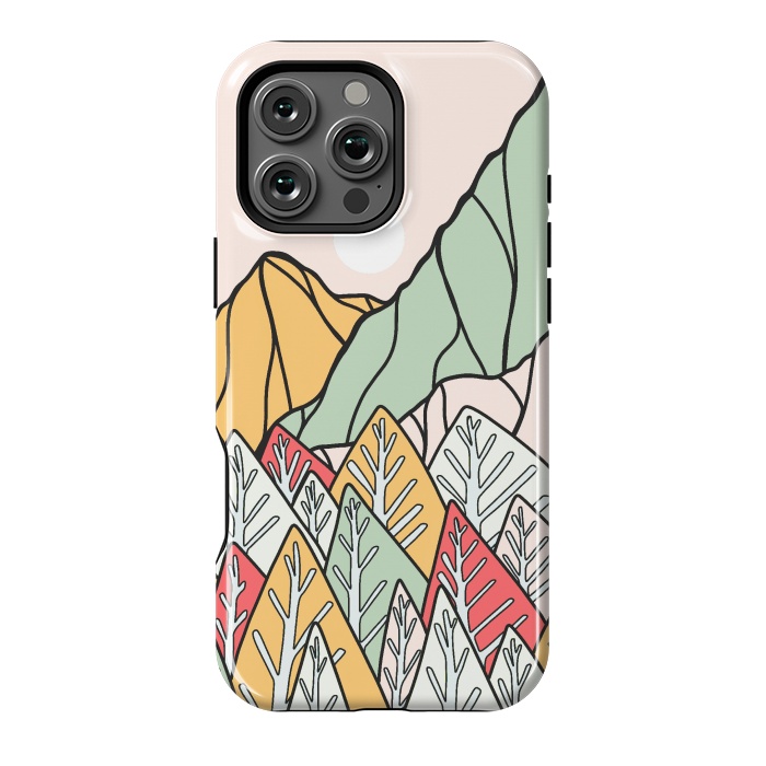 iPhone 16 Pro Max StrongFit Autumnal forest mountains by Steve Wade (Swade)