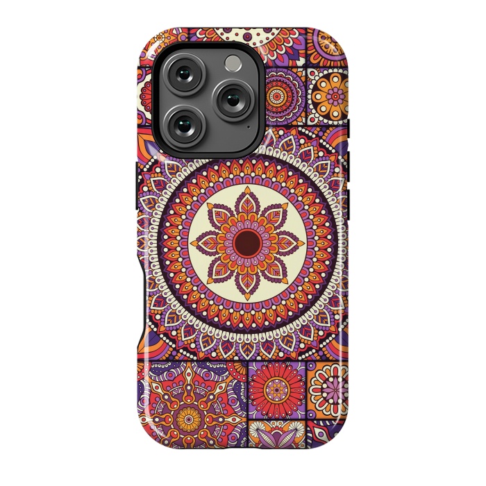 iPhone 16 Pro StrongFit Mandala Pattern Design with Period Decorative Elements by ArtsCase