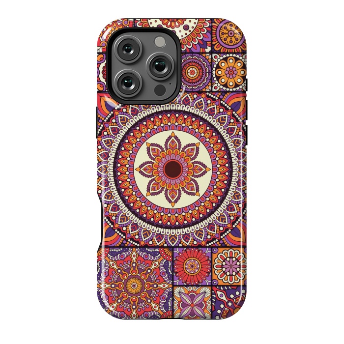 iPhone 16 Pro Max StrongFit Mandala Pattern Design with Period Decorative Elements by ArtsCase