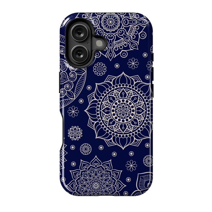 iPhone 16 StrongFit Mandala Pattern with Vintage Decorative Elements by ArtsCase