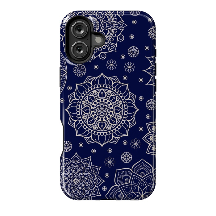 iPhone 16 Plus StrongFit Mandala Pattern with Vintage Decorative Elements by ArtsCase