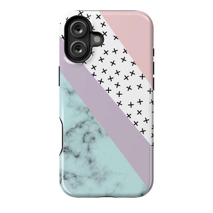 iPhone 16 Plus StrongFit Minimum Creative Marble by ArtsCase