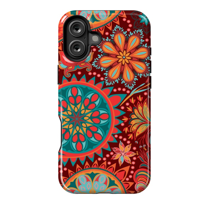 iPhone 16 Plus StrongFit Paisley Vintage Floral Motif Ethnic Seamless Background by ArtsCase