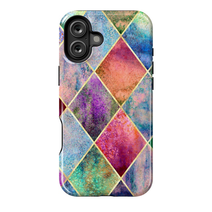 iPhone 16 Plus StrongFit Plancha Geométrica Abstracta by ArtsCase