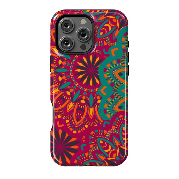 iPhone 16 Pro Max StrongFit Round and Round Mandala by ArtsCase