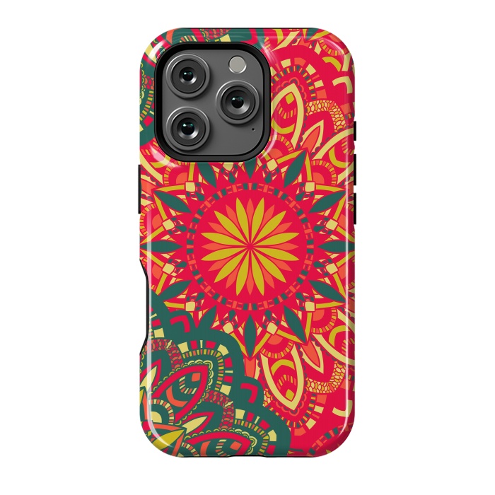 iPhone 16 Pro StrongFit Round Mandala Pattern by ArtsCase