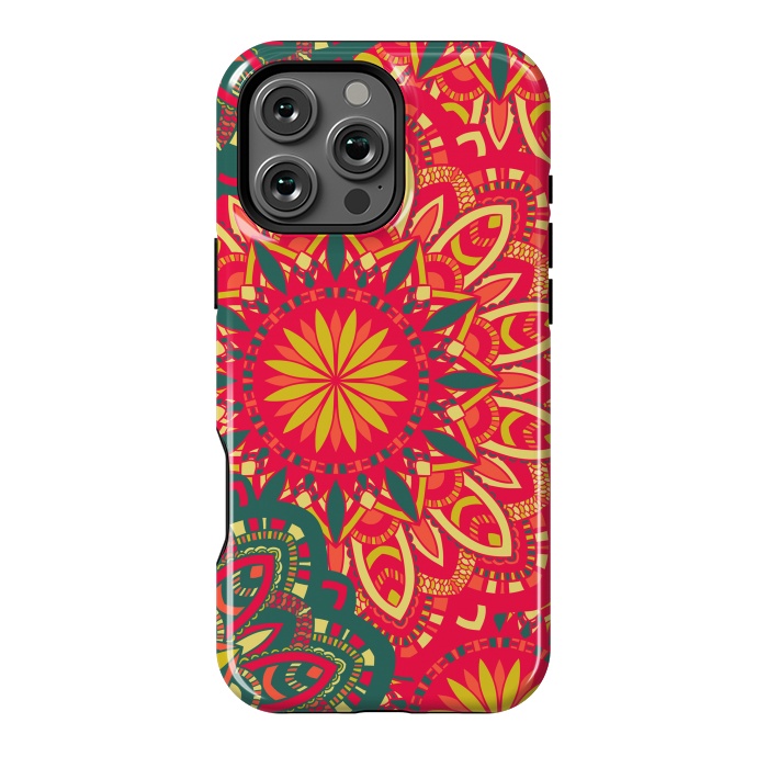 iPhone 16 Pro Max StrongFit Round Mandala Pattern by ArtsCase