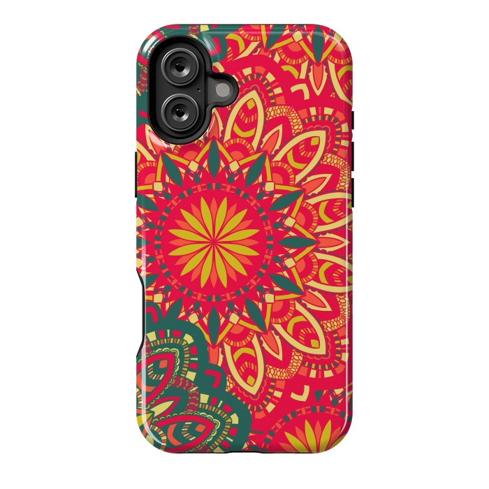 iPhone 16 Plus StrongFit Round Mandala Pattern by ArtsCase