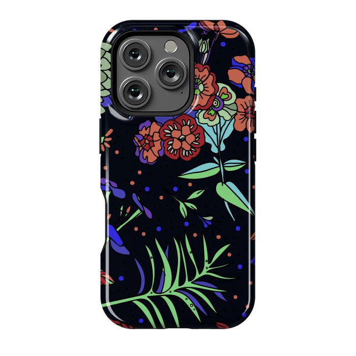 iPhone 16 Pro StrongFit Seamless Floral Pattern 333 by ArtsCase