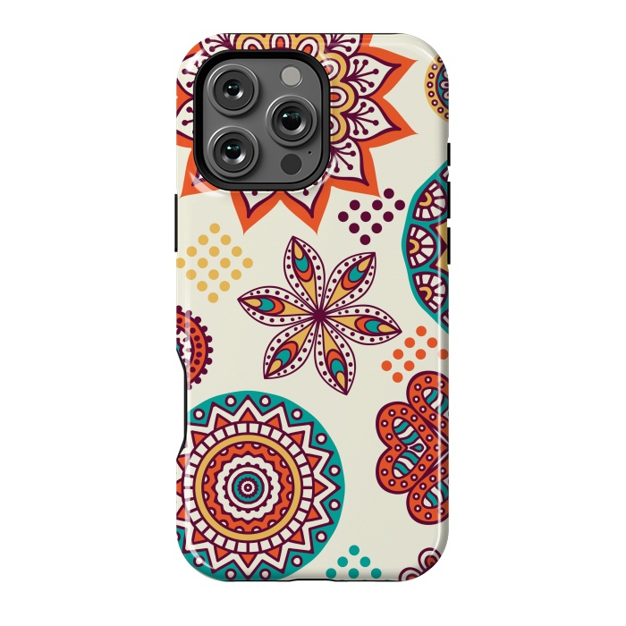 iPhone 16 Pro Max StrongFit Seamless Mandalas Indian Pattern by ArtsCase