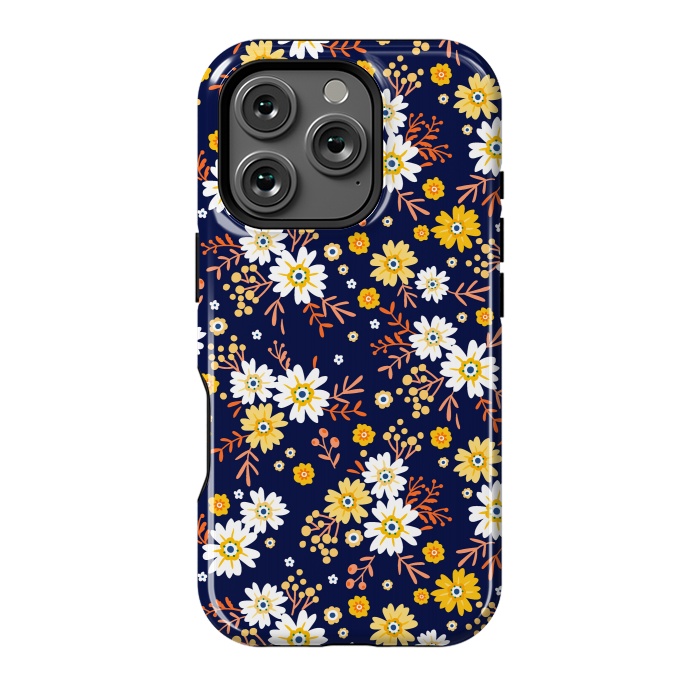 iPhone 16 Pro StrongFit Small Multicoloured Flowers by ArtsCase