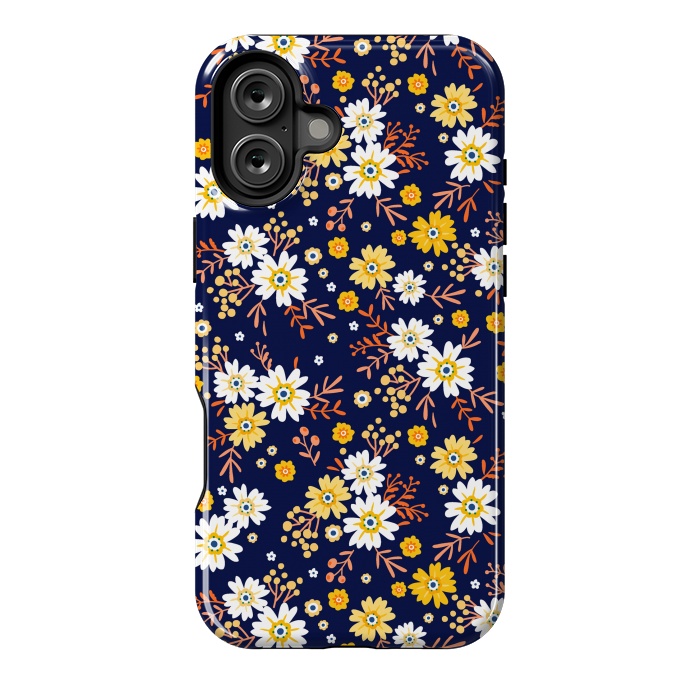 iPhone 16 Plus StrongFit Small Multicoloured Flowers by ArtsCase