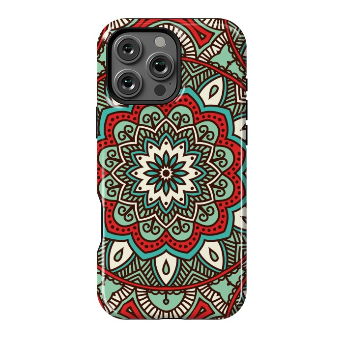 iPhone 16 Pro Max StrongFit Vintage Decorative Elements  with Mandalas by ArtsCase