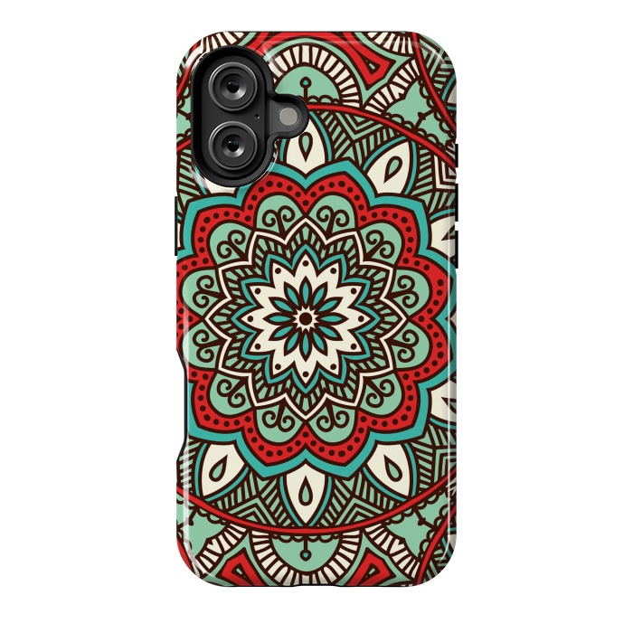 iPhone 16 Plus StrongFit Vintage Decorative Elements  with Mandalas by ArtsCase