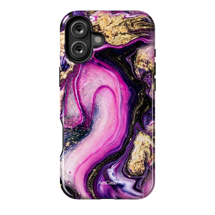 iPhone 16 Plus StrongFit Violet Marble Design Pattern by ArtsCase