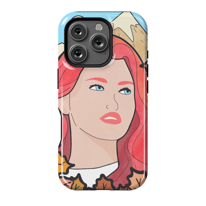 iPhone 16 Pro StrongFit The autumn girl by Steve Wade (Swade)