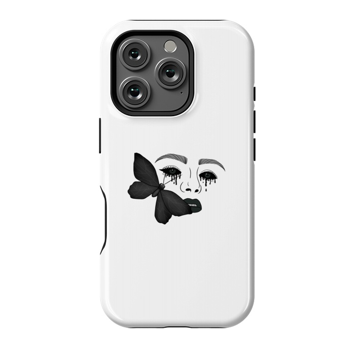 iPhone 16 Pro StrongFit Black tears by Jms