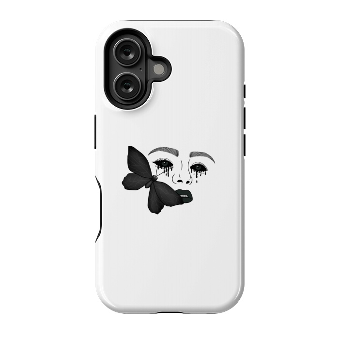 iPhone 16 StrongFit Black tears by Jms