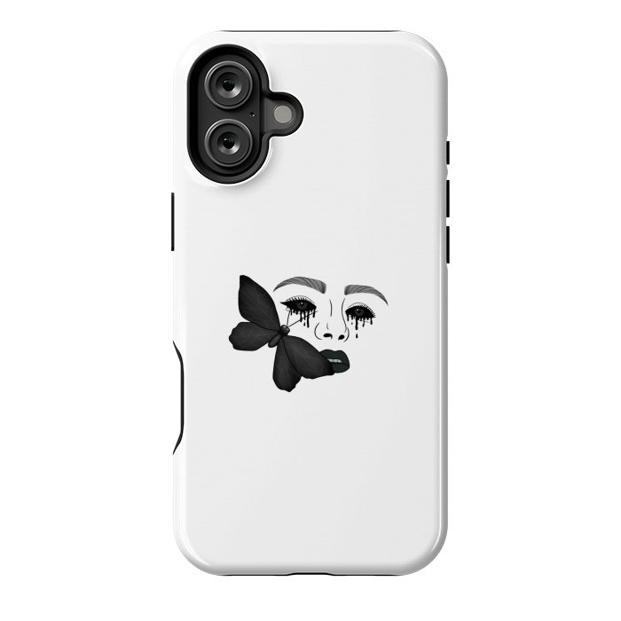 iPhone 16 Plus StrongFit Black tears by Jms