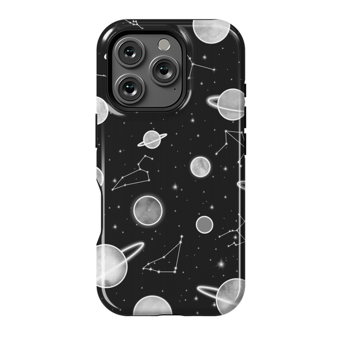 iPhone 16 Pro StrongFit Aesthetic black&white space by Jms