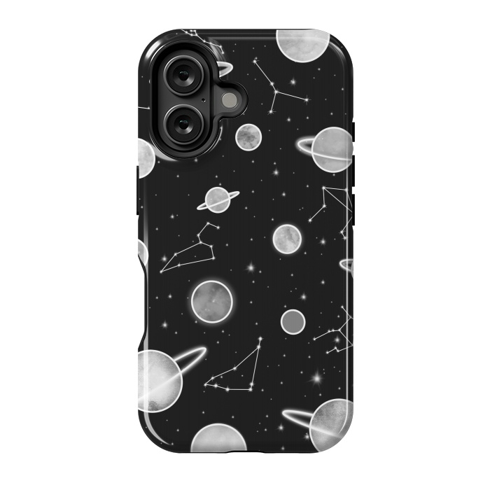 iPhone 16 StrongFit Aesthetic black&white space by Jms