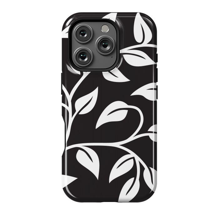 iPhone 16 Pro StrongFit White Leaves  by Winston